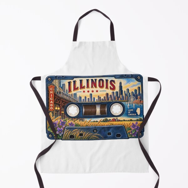 Item preview, Illinois Retro Cassette Tape designed and sold by Whimspired By Paxx.