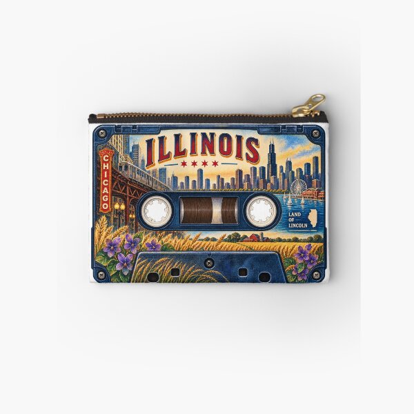 Item preview, Illinois Retro Cassette Tape designed and sold by Whimspired By Paxx.