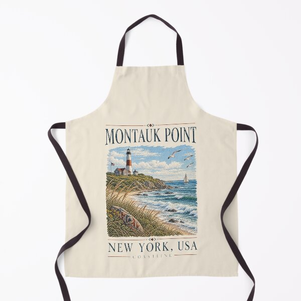 Item preview, Montauk Point, New York, USA [Vintage Illustration] designed and sold by elektronen.