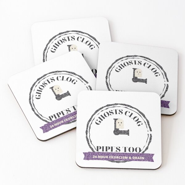 Item preview, Ghosts Clog Pipes Too Plumber Halloween Badge designed and sold by thestevebro.