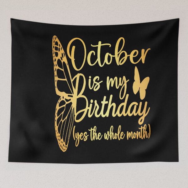 Item preview, October Birthday For Women Girl Celebration designed and sold by stershopepie.