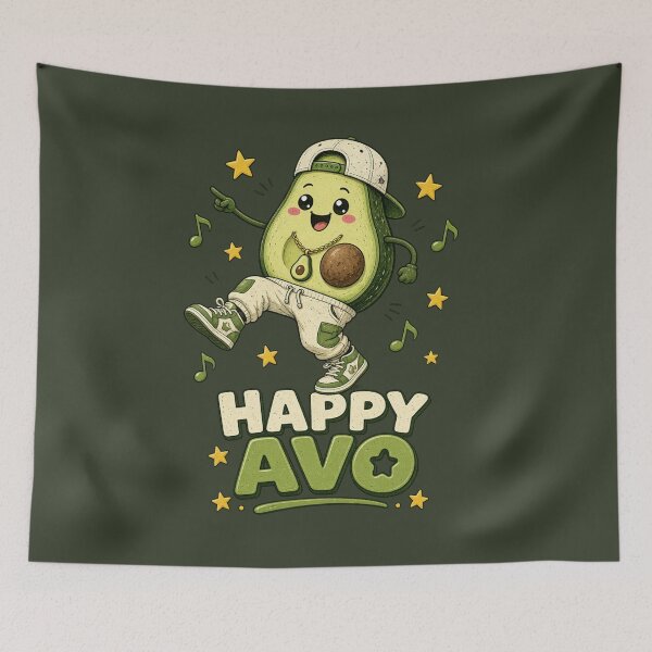 Item preview, Happy Avo Dancing Avocado Music Character designed and sold by LenNo9881.