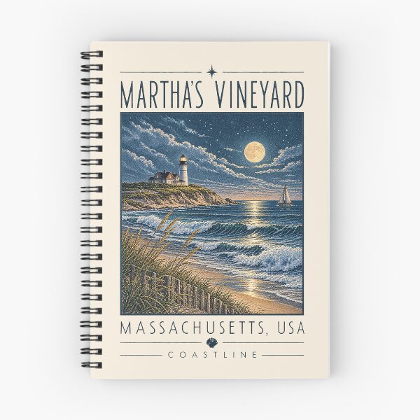 Item preview, Martha's Vineyard, Massachusetts, USA [Vintage Illustration] designed and sold by elektronen.