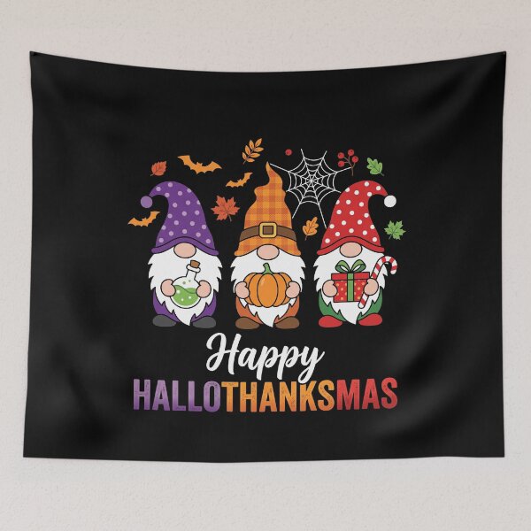 Aperçu de l'œuvre Happy Hallothanksmas Gnomes Potion Citrouille Cadeau créée et vendue par MizoX7.