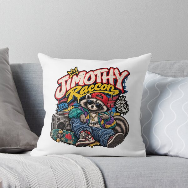 Item preview, Jimothy Raccoon – Retro 90s streetwear raccoon, graffiti style designed and sold by mocci10.