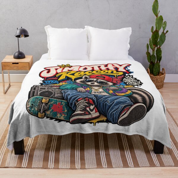 Item preview, Jimothy Raccoon – Retro 90s streetwear raccoon, graffiti style designed and sold by mocci10.