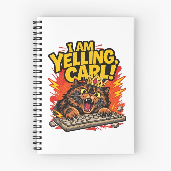 Item preview, I Am Yelling Carl Cat Princess Donut Dungeon Crawler Fan Art You Will Not Break Me Goddammit designed and sold by RideMche.
