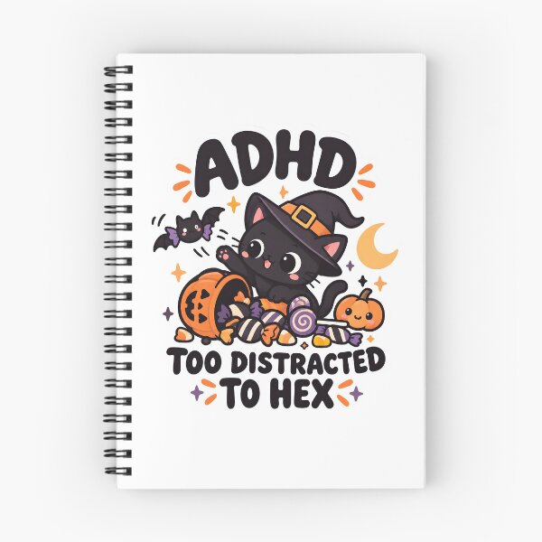 Item preview, ADHD Halloween Too Distracted to Hex Quote designed and sold by Marti’s Shop Corner.