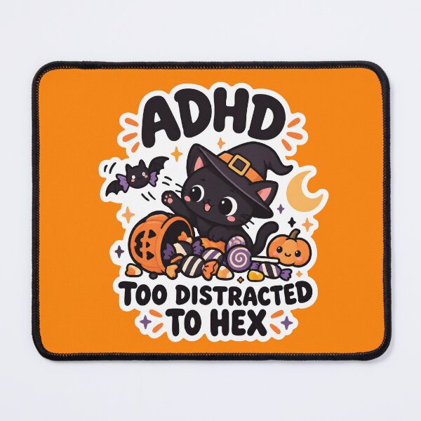 Item preview, ADHD Halloween Too Distracted to Hex Quote designed and sold by Marti’s Shop Corner.