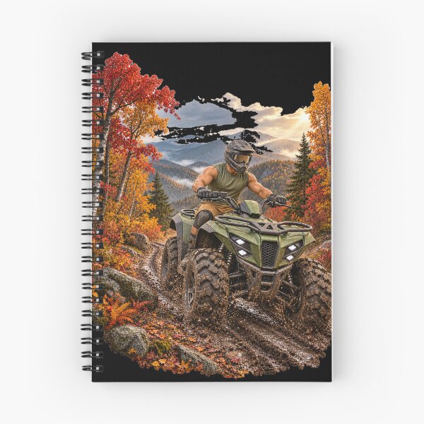 Item preview, ATV Autumn Mountain Mud Trail designed and sold by Slow Draw.