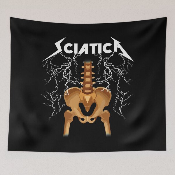 Item preview,  Sciatica Skeleton Nerve Rock Humor designed and sold by NuraK.