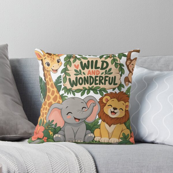Item preview, Wild and Wonderful Jungle Animal Friends designed and sold by skyartdesign.