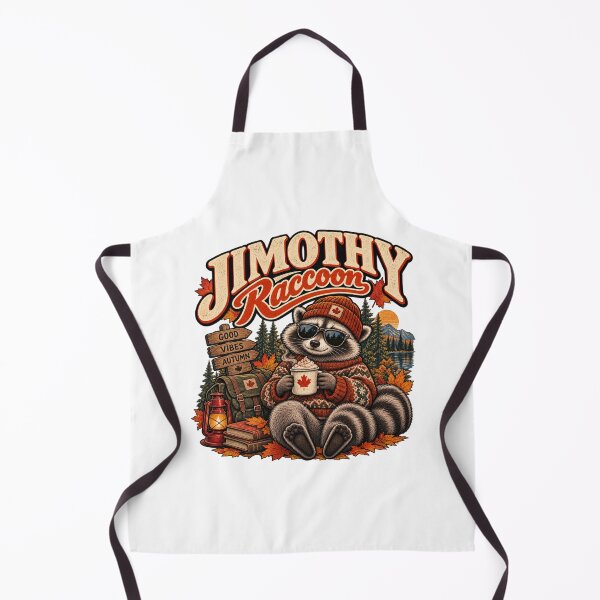 Item preview, Jimothy Raccoon – Warm autumn raccoon, maple leaves and vintage vibes designed and sold by mocci10.