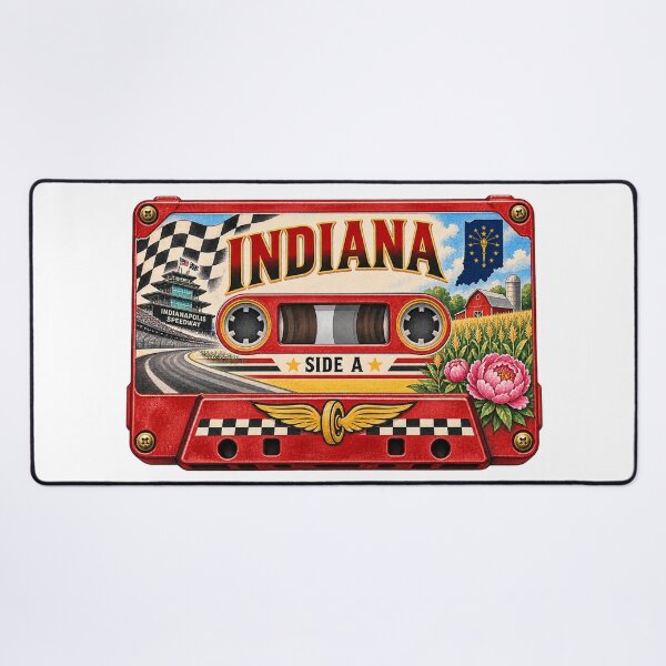 Item preview, Indiana Retro Cassette Tape designed and sold by Whimspired By Paxx.
