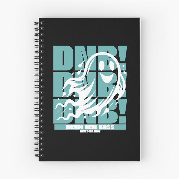 Item preview, DRUM AND BASS - Ghost on Text (White)  designed and sold by Discothreadz.