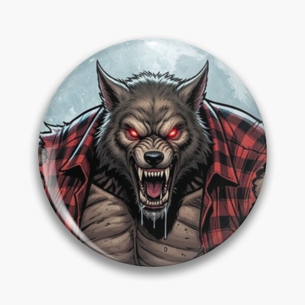 Item preview, Lumberjack Werewolf in Night Cemetery designed and sold by JonelleTshirts.