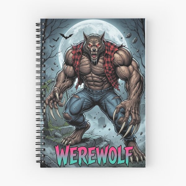 Item preview, Lumberjack Werewolf in Night Cemetery designed and sold by JonelleTshirts.