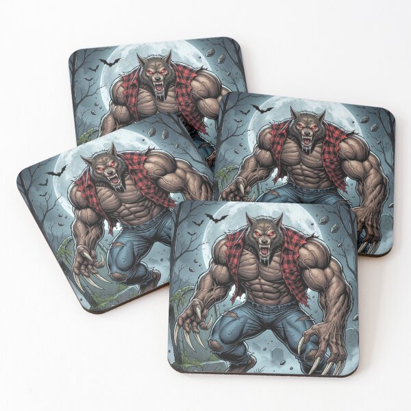 Item preview, Lumberjack Werewolf in Night Cemetery designed and sold by JonelleTshirts.