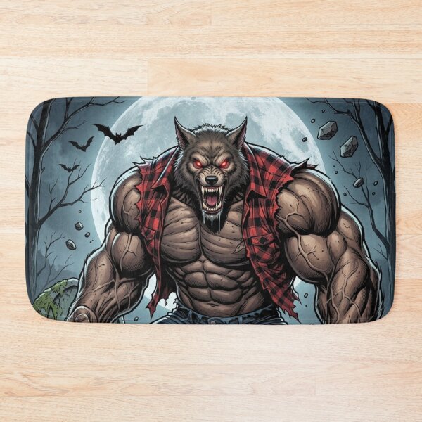 Item preview, Lumberjack Werewolf in Night Cemetery designed and sold by JonelleTshirts.