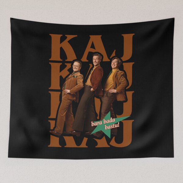 Aperçu de l'œuvre Kaj Bara Bada Bastu Eurovision Suède Merch créée et vendue par NuraK.