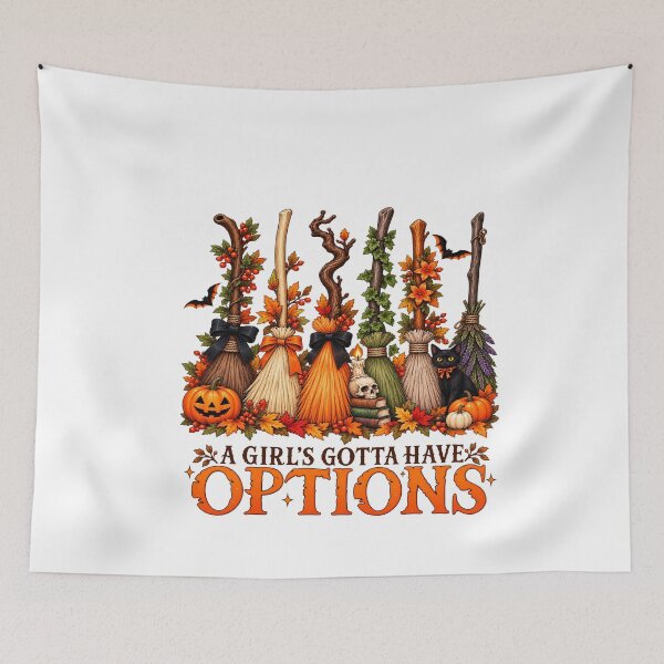 Item preview, A Girl Gotta Have Options, Trick Or Treat, 31 October, Spooky Season designed and sold by vintagearttee.
