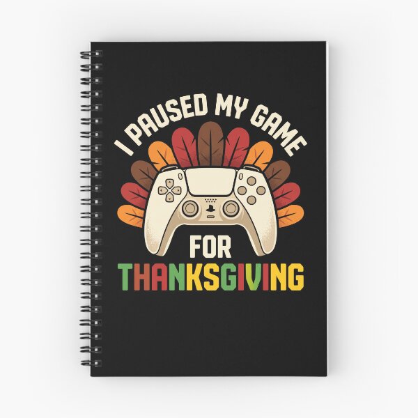Aperçu de l'œuvre J'ai mis mon jeu en pause pour Thanksgiving Manette Rétro créée et vendue par MizoX7.