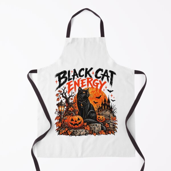 Item preview, Black Cat Energy, Trick Or Treat, 31 October, Spooky Season designed and sold by vintagearttee.