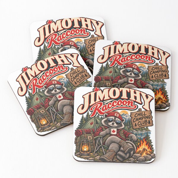 Item preview, Jimothy Raccoon – Relaxing camping club, raccoon and outdoor adventure designed and sold by mocci10.