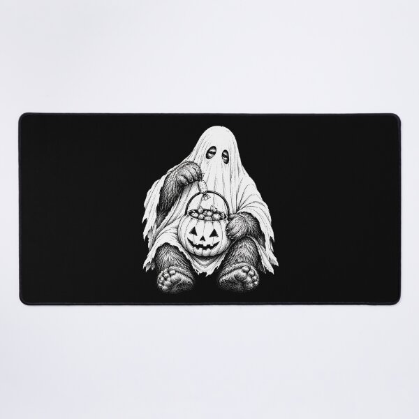 Item preview, bigfoot ghost halloween costume candy bucket designed and sold by hugoinkcoast.