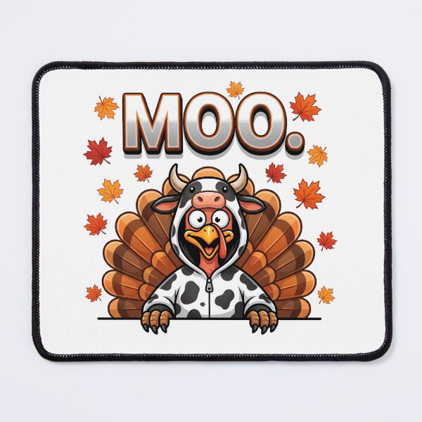 Aperçu de l'œuvre Moo Dinde Déguisement Vache Automne Drôle créée et vendue par MizoX7.