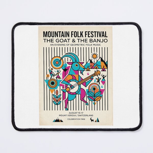 Item preview, Mountain Goat Banjo Player designed and sold by PictoVibe.