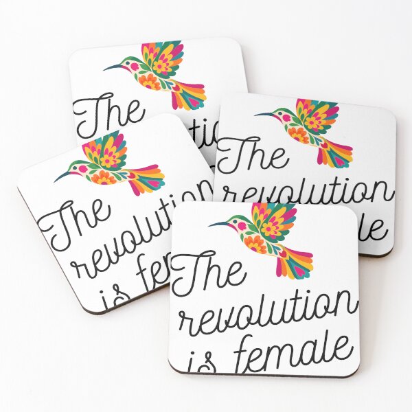 Item preview, The Revolution Is Female Feminist Hummingbird designed and sold by Fani*.