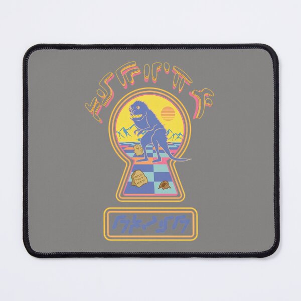 Item preview, Dino Synthwave Aurebesh Retro T-Rex-68 designed and sold by Grartmann.