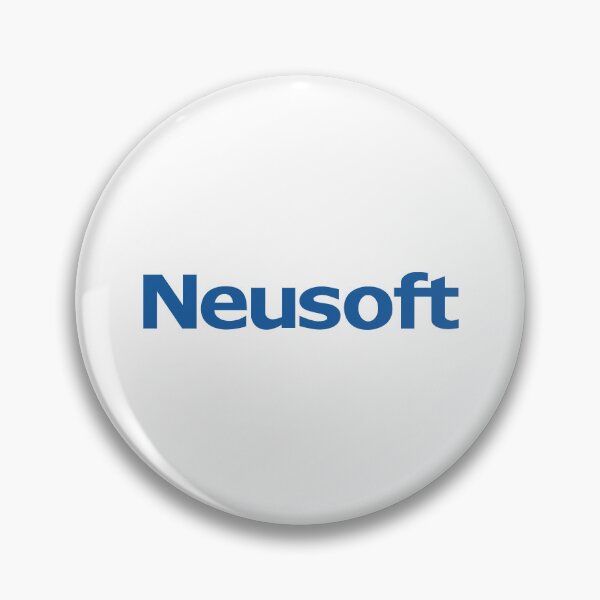 Item preview, Neusoft logo blue wordmark of Chinese software and IT company designed and sold by Scovillea.