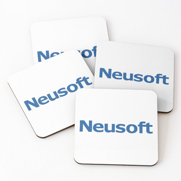 Item preview, Neusoft logo blue wordmark of Chinese software and IT company designed and sold by Scovillea.