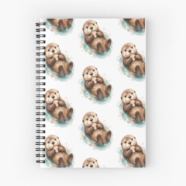 Item preview, Watercolor Sea Otter Holding Seashell designed and sold by creativerooney.