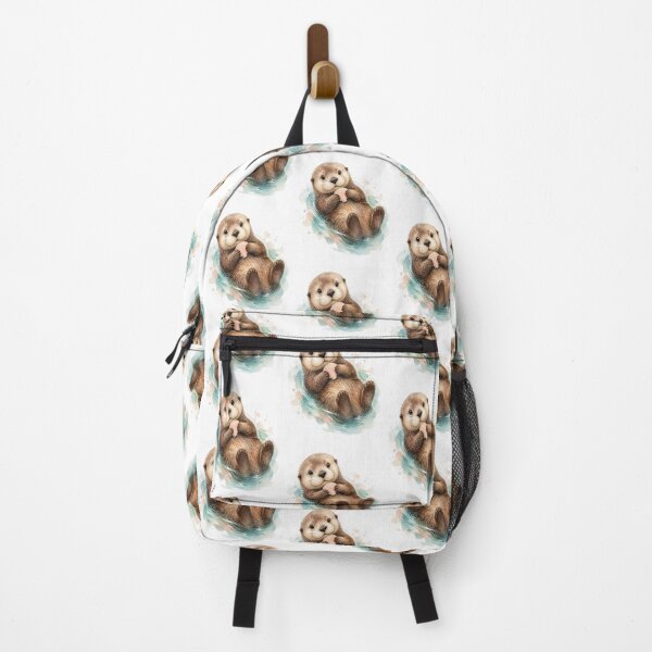 Item preview, Watercolor Sea Otter Holding Seashell designed and sold by creativerooney.