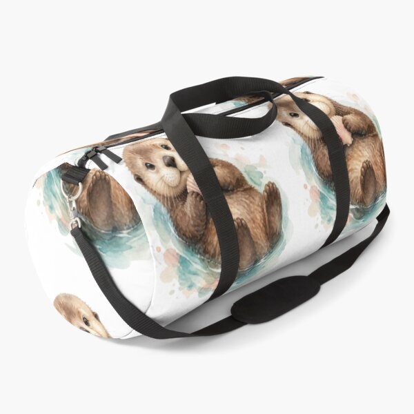 Item preview, Watercolor Sea Otter Holding Seashell designed and sold by creativerooney.