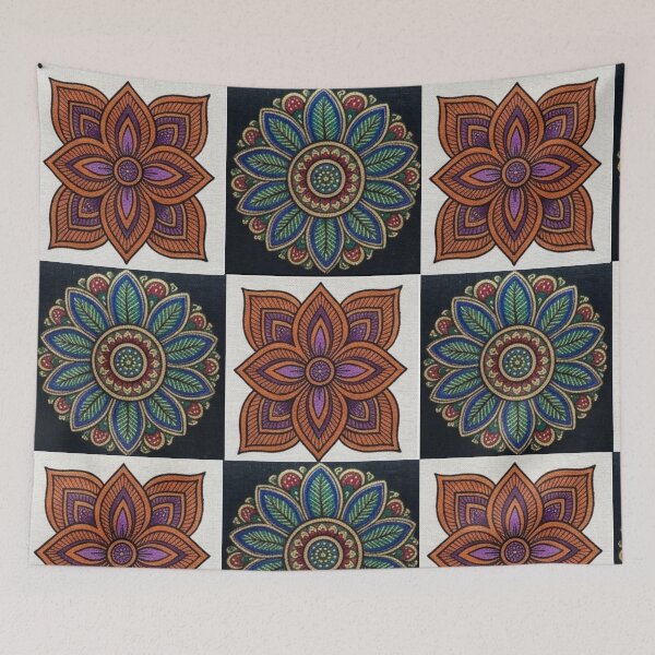 Item preview, Intricate Geometric Floral Pattern  designed and sold by Sakshiartwork.
