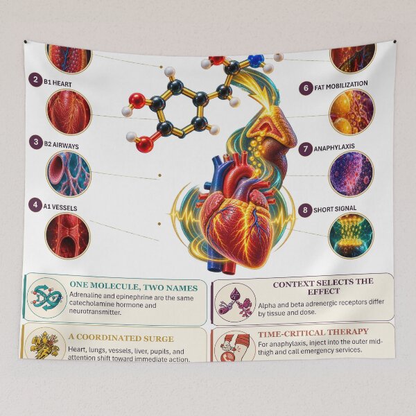 Item preview, Molecule Mysteries - Adrenaline designed and sold by Molecule Mysteries.