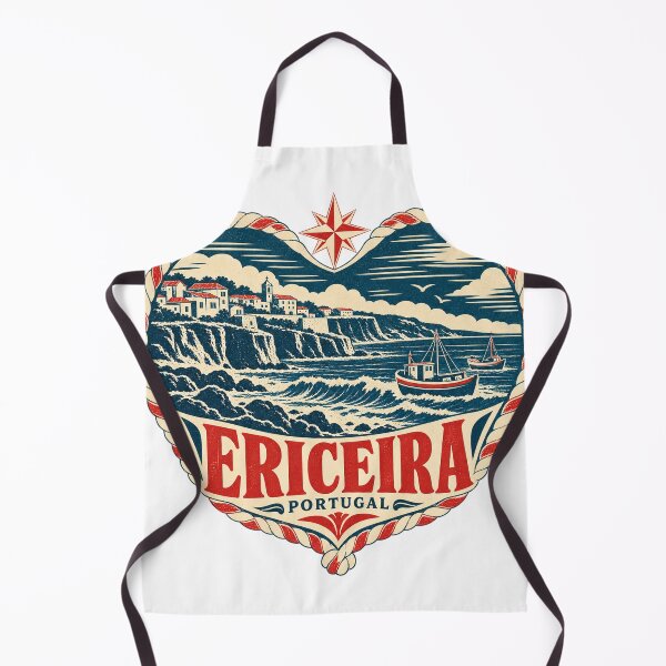 Item preview, Ericeira Portugal Travel Souvenir Nautical Woodcut Heart designed and sold by VisualArtsOasis.