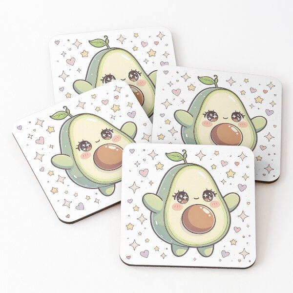 Item preview, Cute Botanical Avocado Nature Character Illustration designed and sold by LenNo9881.
