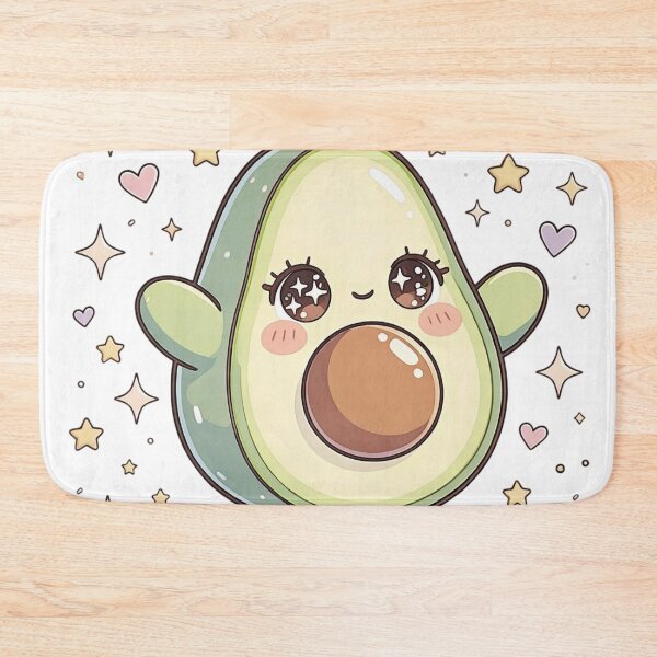 Item preview, Cute Botanical Avocado Nature Character Illustration designed and sold by LenNo9881.