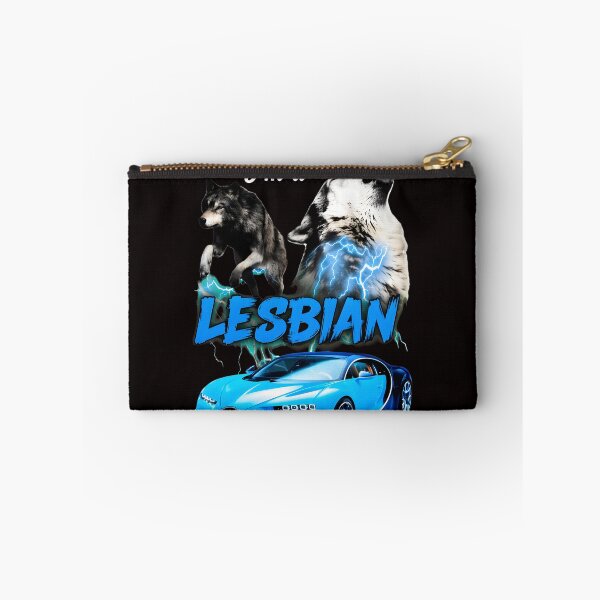 Item preview, Yes Dad, I'm a LESBIAN Wolf Car Lightning Pride designed and sold by WAHBI-HBO.
