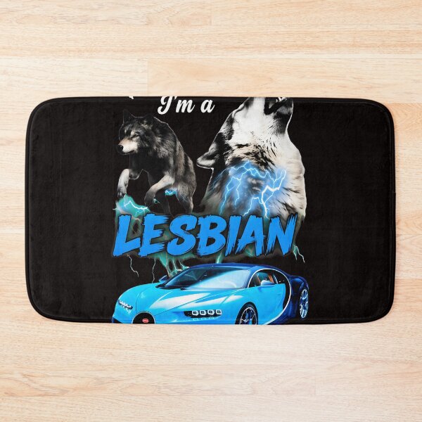 Item preview, Yes Dad, I'm a LESBIAN Wolf Car Lightning Pride designed and sold by WAHBI-HBO.