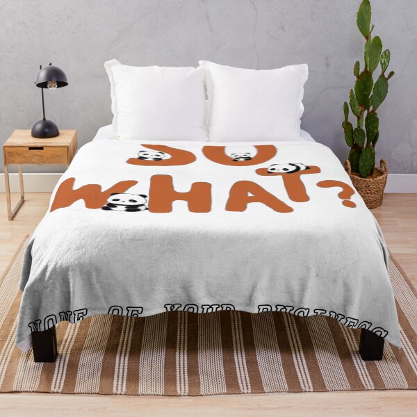 Item preview, Cute Panda So What - None Of Your Business Funny Quote designed and sold by JEVANStudio.