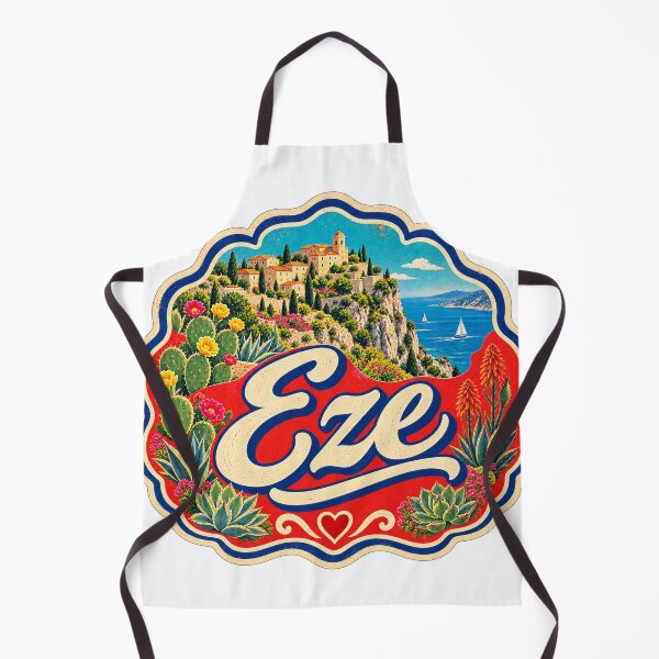 Item preview, Eze France Travel Souvenir Painted Mediterranean Sign designed and sold by VisualArtsOasis.