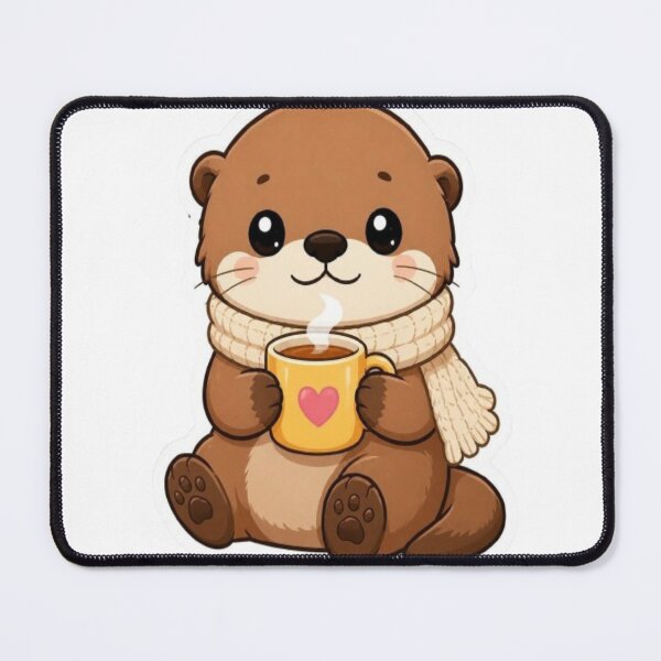 Item preview, Cozy Scarf Otter Coffee Mug designed and sold by creativerooney.