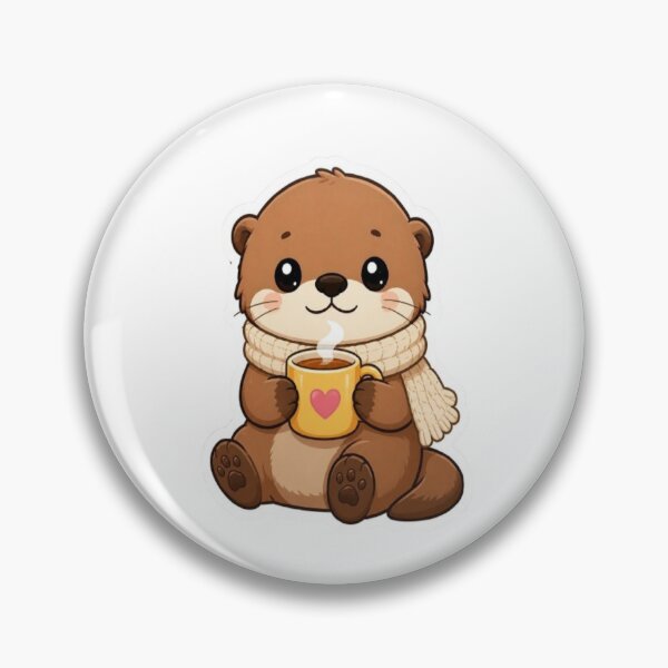 Item preview, Cozy Scarf Otter Coffee Mug designed and sold by creativerooney.