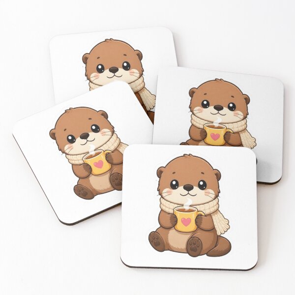 Item preview, Cozy Scarf Otter Coffee Mug designed and sold by creativerooney.